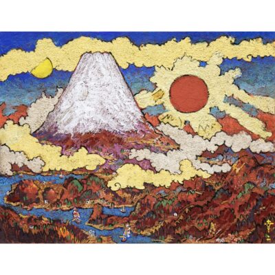古里日本黄金富士山