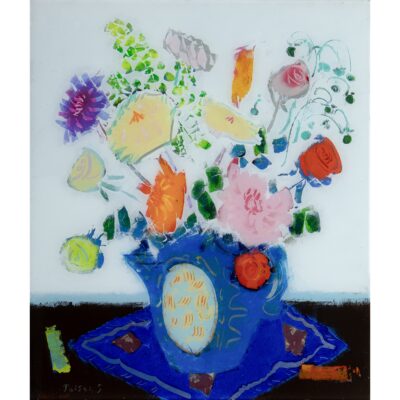 ダリアと薔薇とカラー