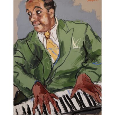 ピアノを弾くチャーリー