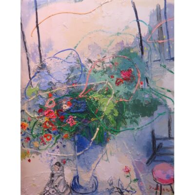 パリのアトリエの花