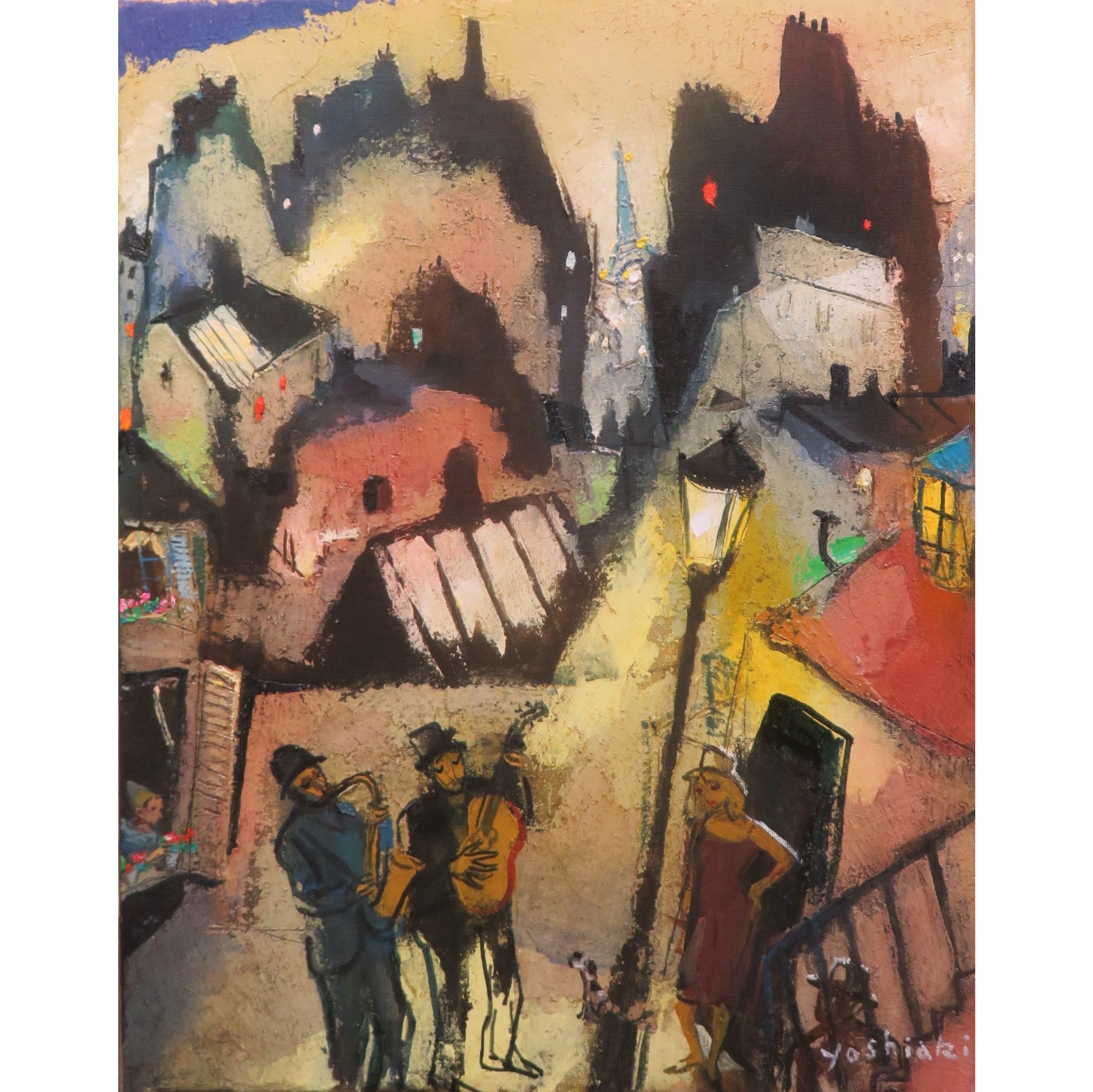 エッフェル塔の見える夜