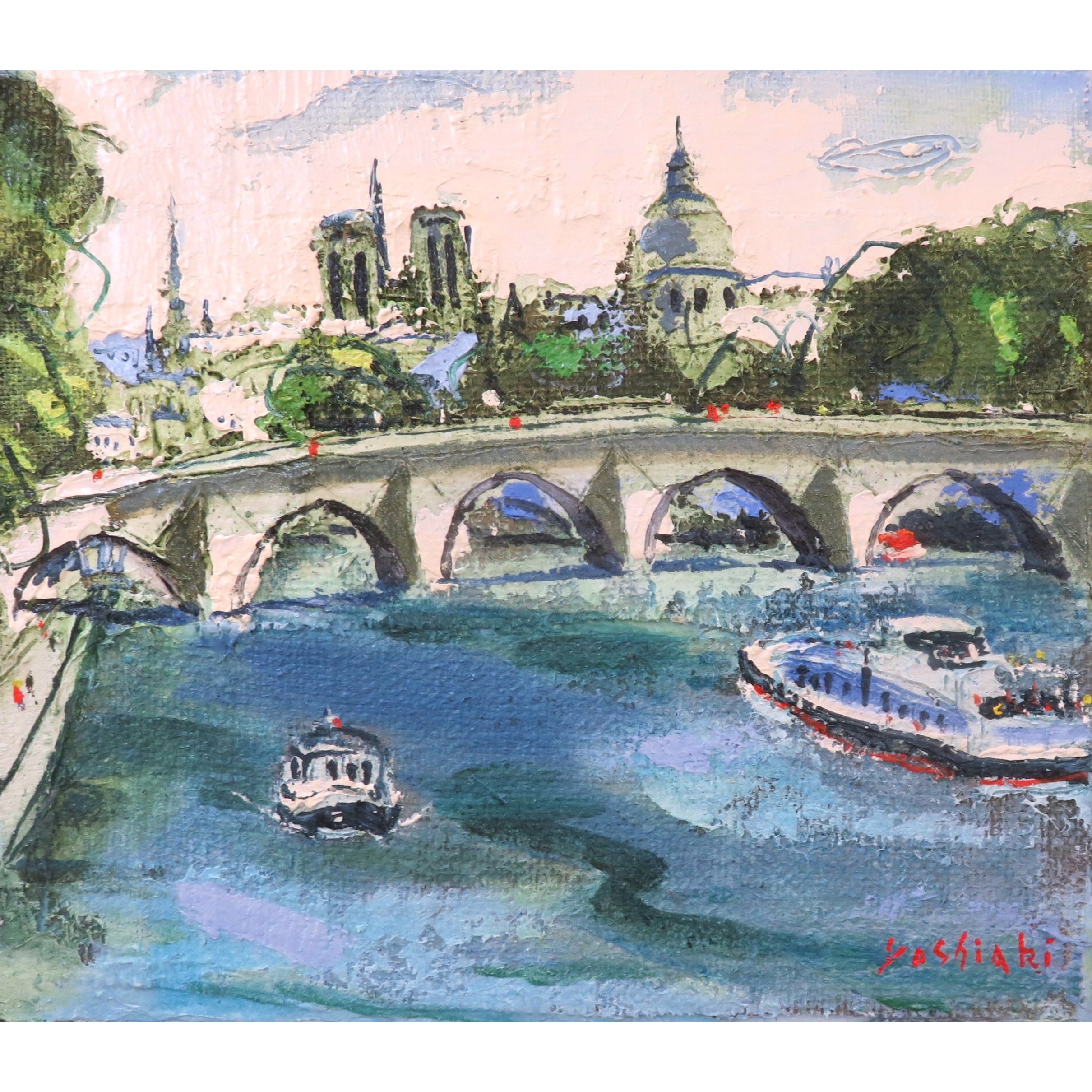 ノートルダムの見えるセーヌ