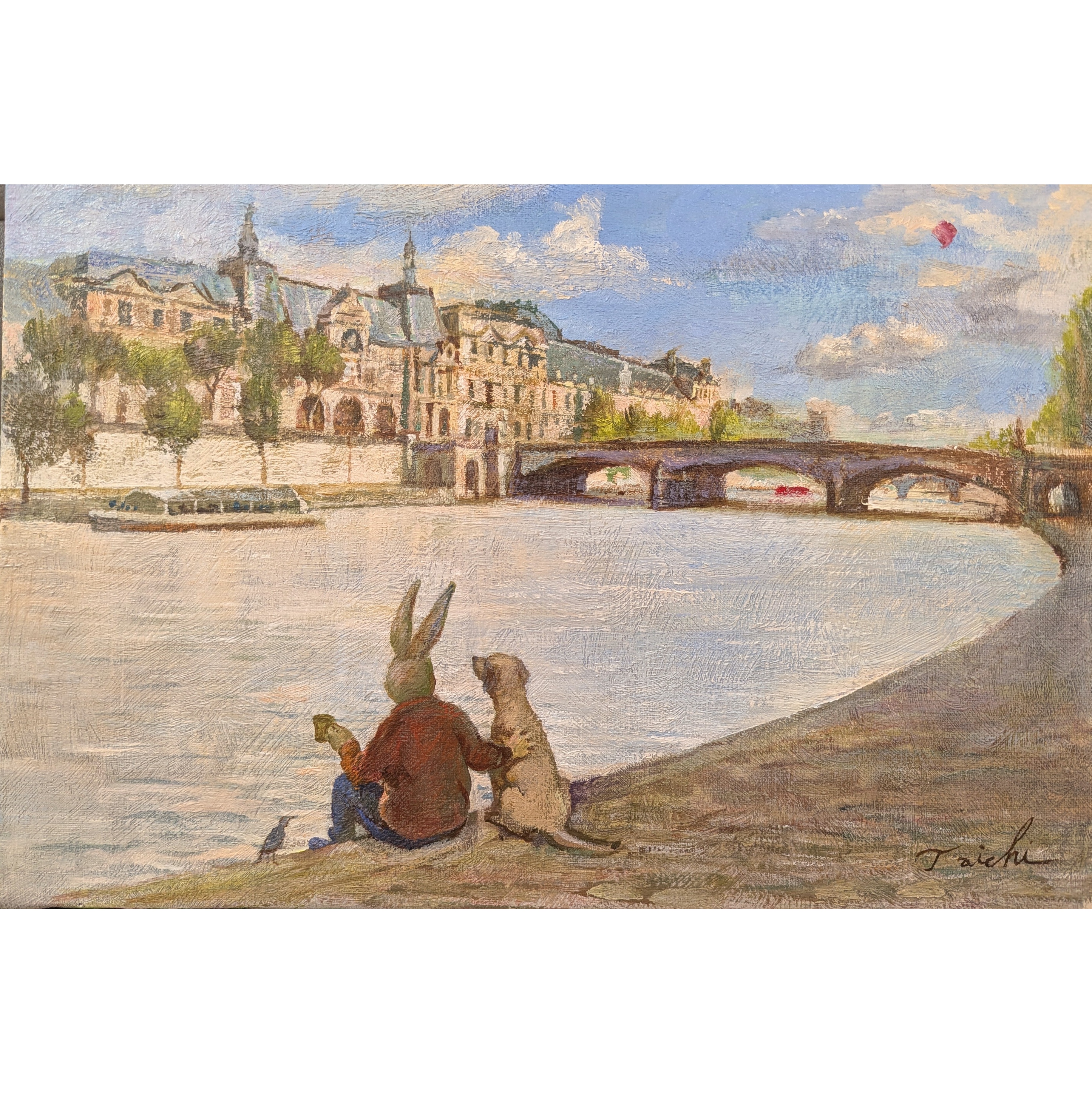 雨上がりのセーヌ