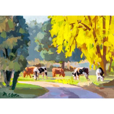 ブルターニュの牧場