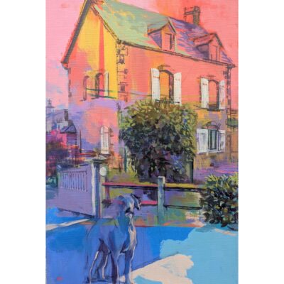 雨上がりの町で