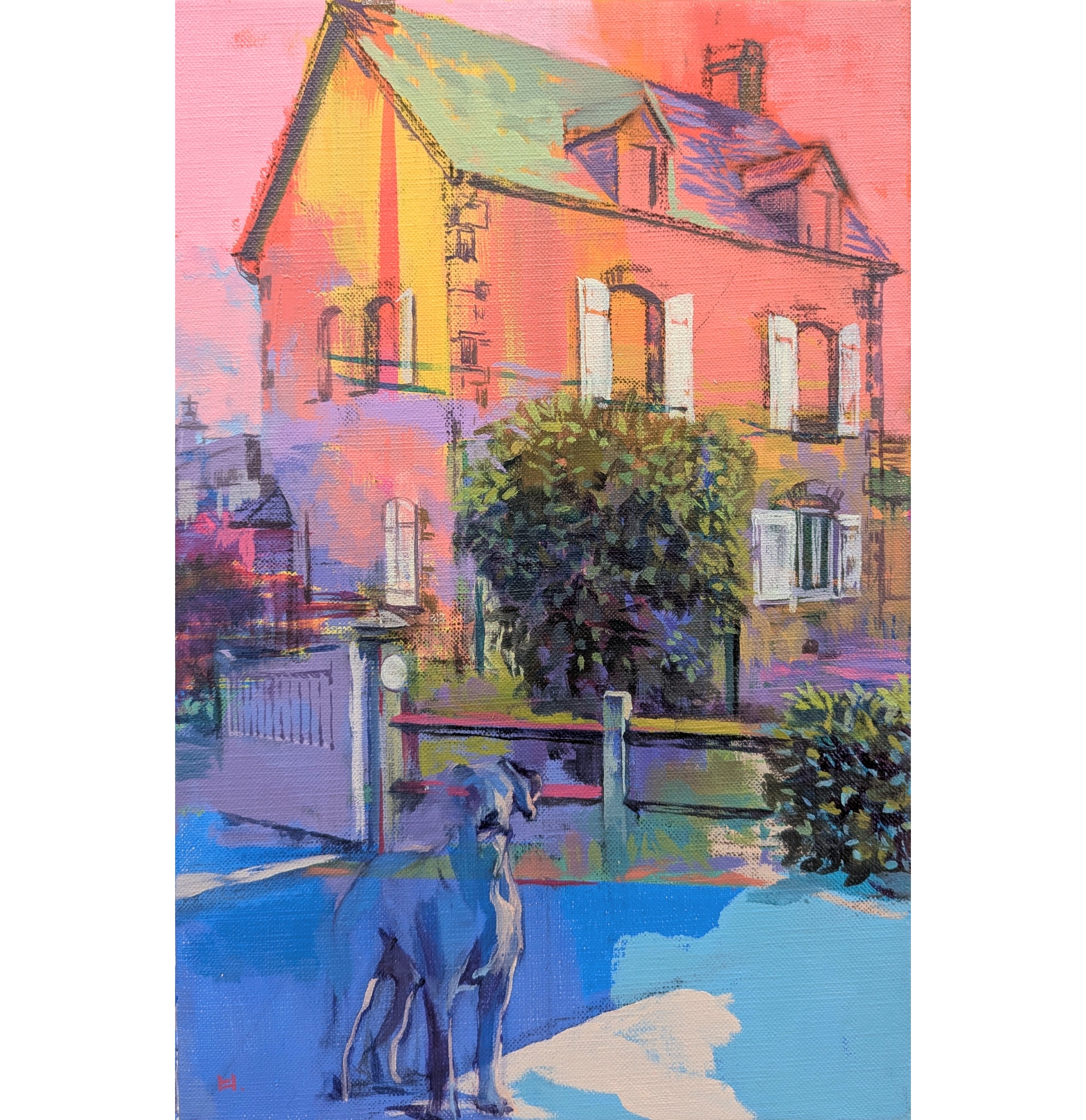 雨上がりの町で