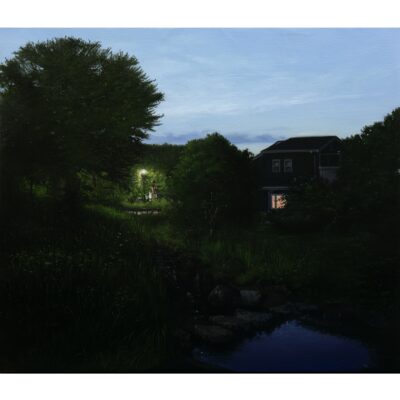 光の夜景・小川