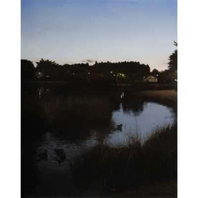 光の夜景・湖畔