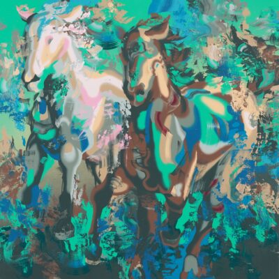 流動 ー二頭の馬ー