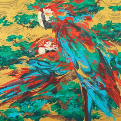 つがいのオウム